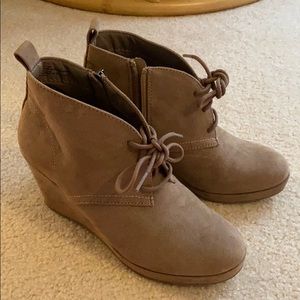 Cute tan booties